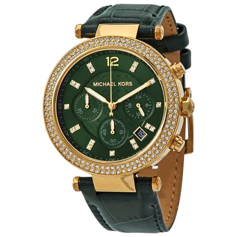 michael kors ladies watches green face|Michael Kors unisex watch.